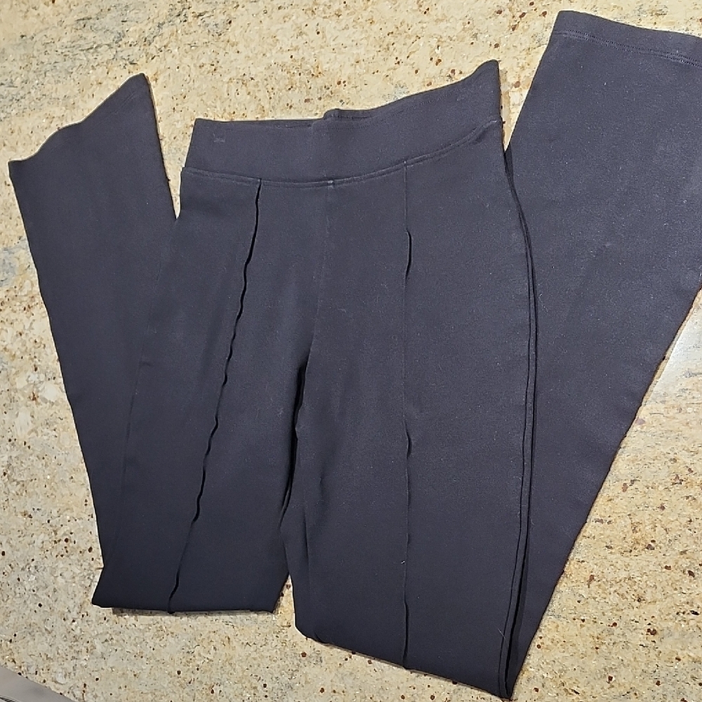 Sleek Black High-Waist Pants